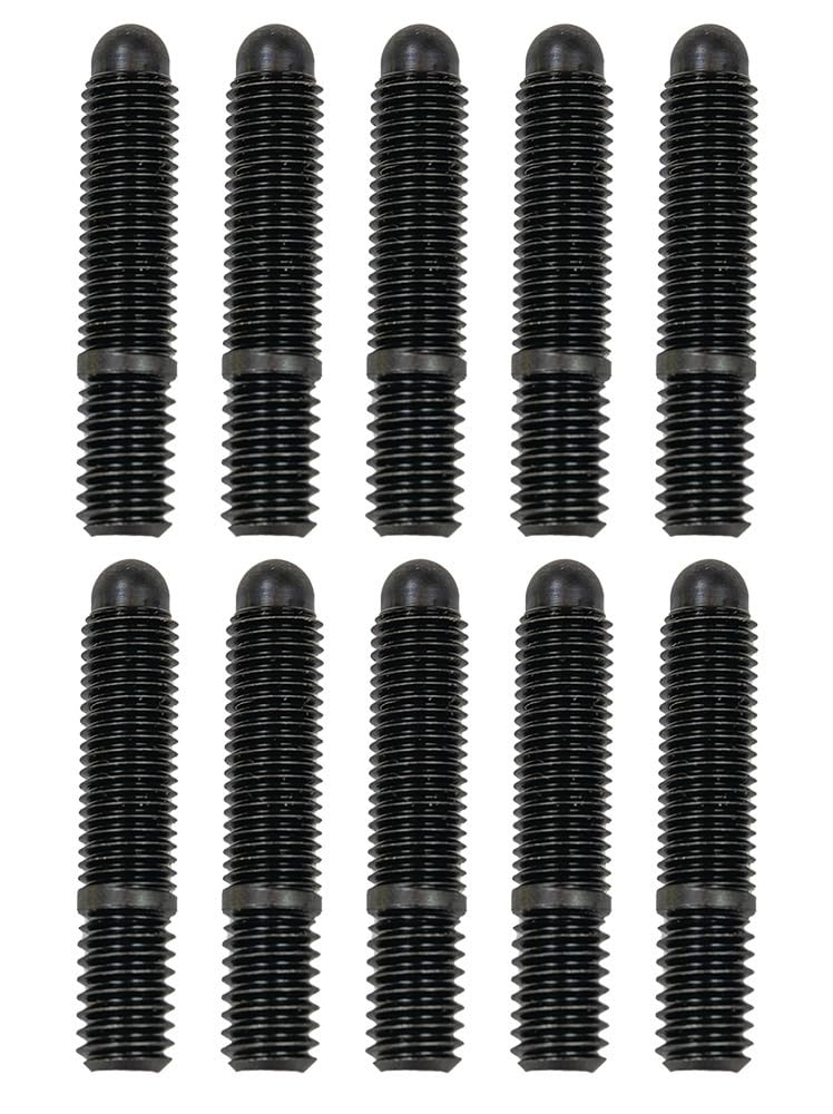 Bullet Nose Moroso Studs, 5/16-18 x 5/16-24 x 1.625" Length, Pack of 10