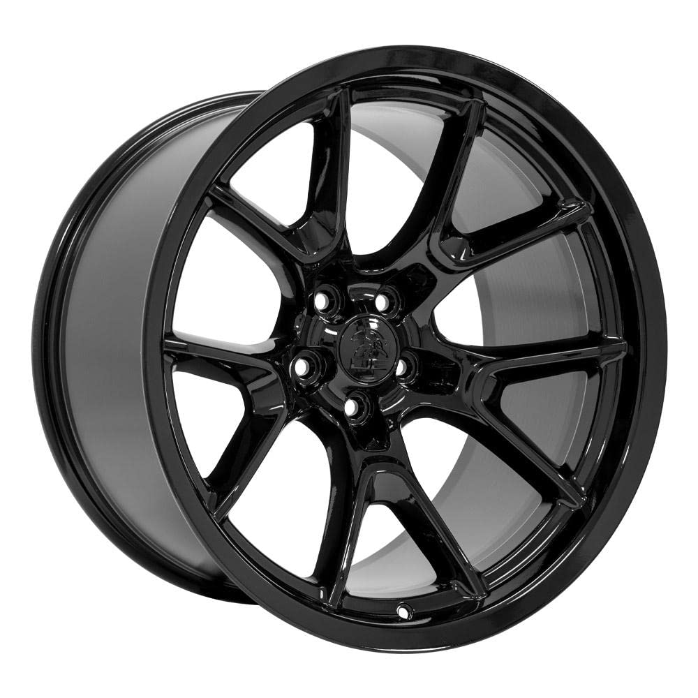 20 Inch OE Wheels DG21 Rim Fits Challenger 50th Anniversary Style 5x115 20x11 Gloss Black - Hollander 10369 (1)