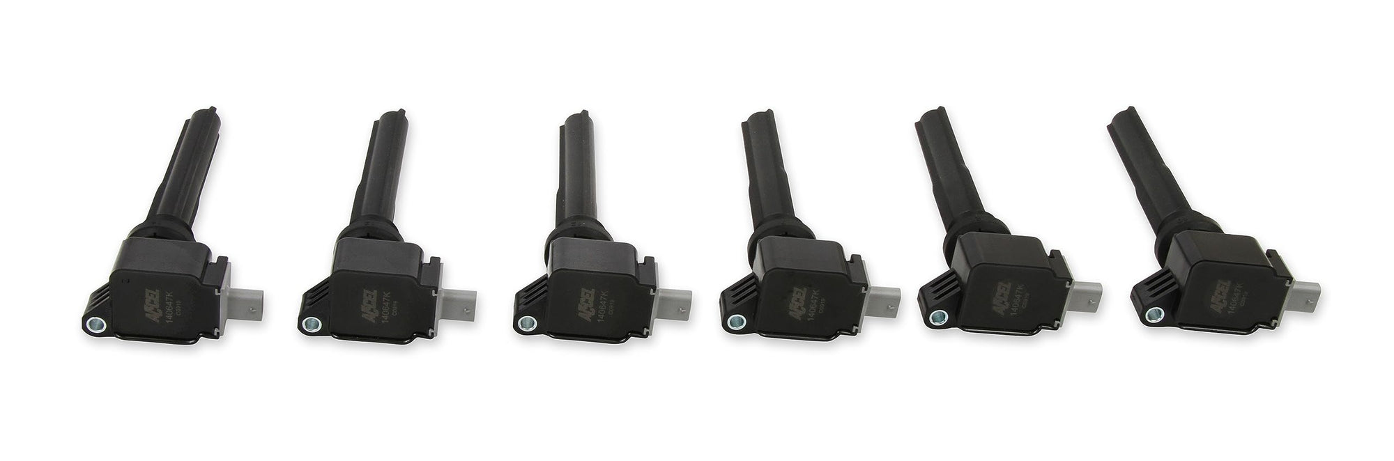 Ignition Coil ACCEL 140647K-6, Black, 6-pack