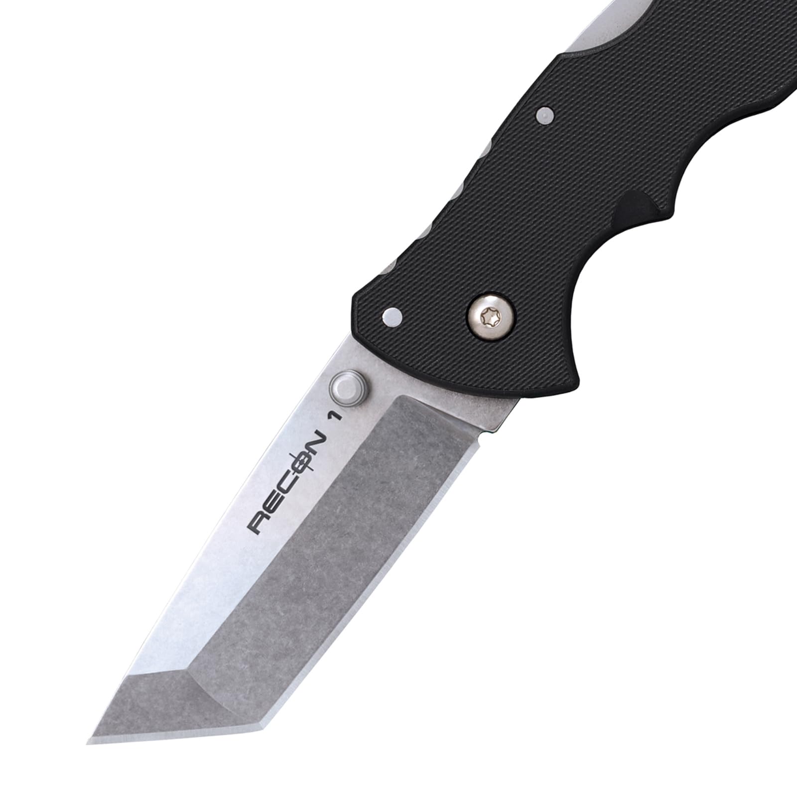 Mini Recon 1 COLD STEEL 3" AUS10A Tanto Point Blade 4" GFN Handle Folding Knife w/Tri-Ad Lock, Ambidextrous Pocket/Belt Clip