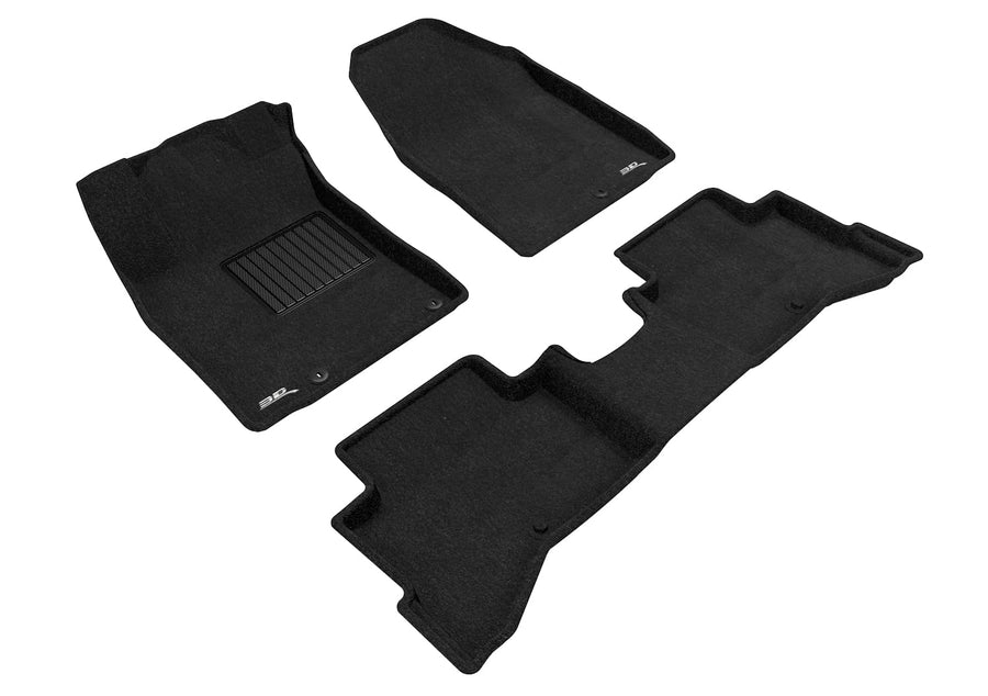 Custom Fit 3D MAXpider Elegant Floor Mat (Black) Compatible for KIA NIRO 2017-2022-Full Set