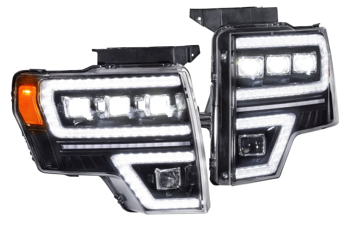 Carbide GTR Lighting LED Headlights fits Ford F-150 09-14, Plug and Play Headlight Replacement (GTR.HL35)