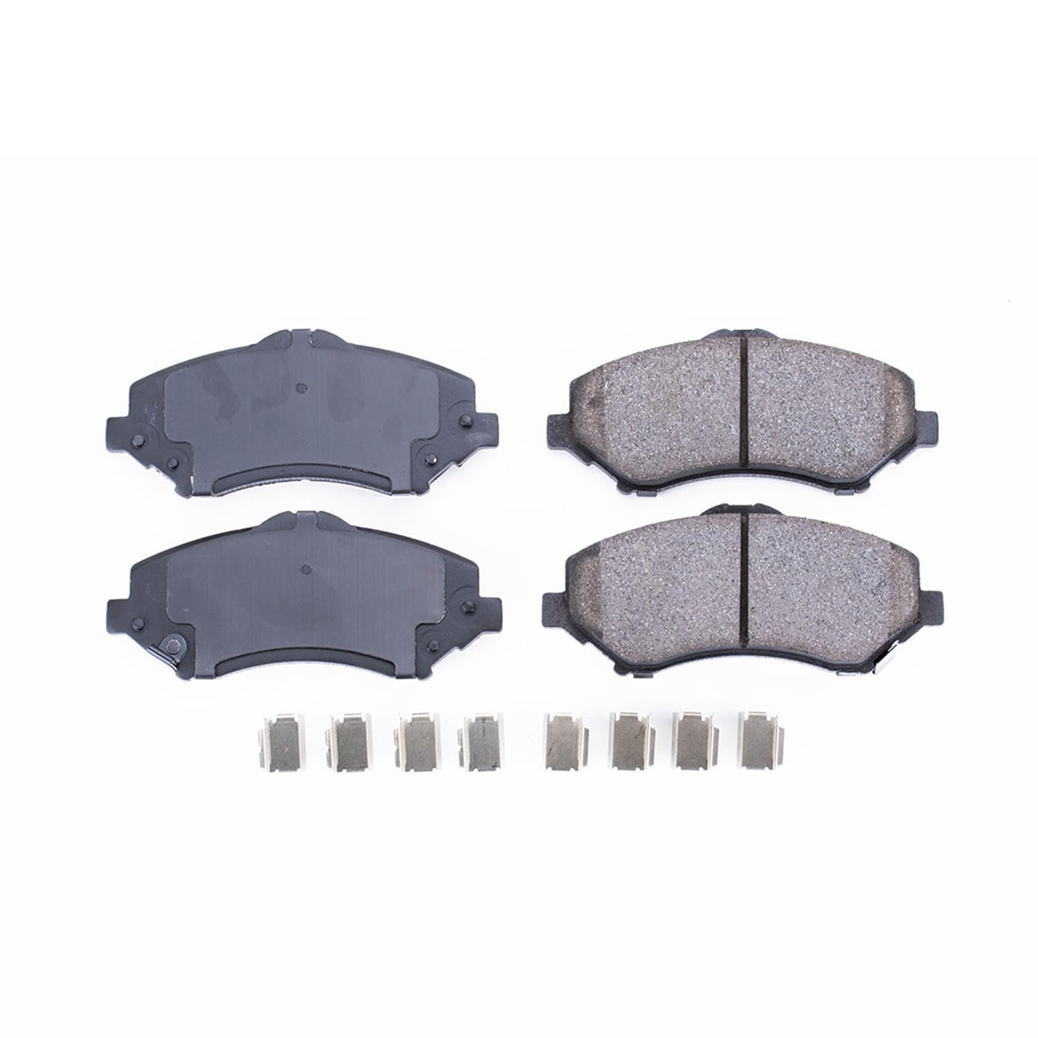 PowerStop Front Brake Pads For 2008-16 Chrysler Town & Country |Dodge Grand Caravan 2008-16 |Journey 2009-13 |Nitro 2007-11 - Ceramic Brake Pads With Installation Hardware, 17-1273