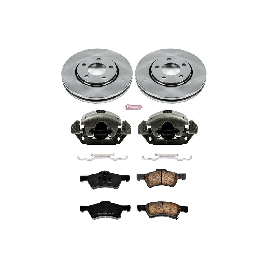 Power Stop KCOE5246 1-Click Autospecialty OE Replacement Brake Kit with Calipers For Dodge Caravan 2003-2004 [Model Specific]