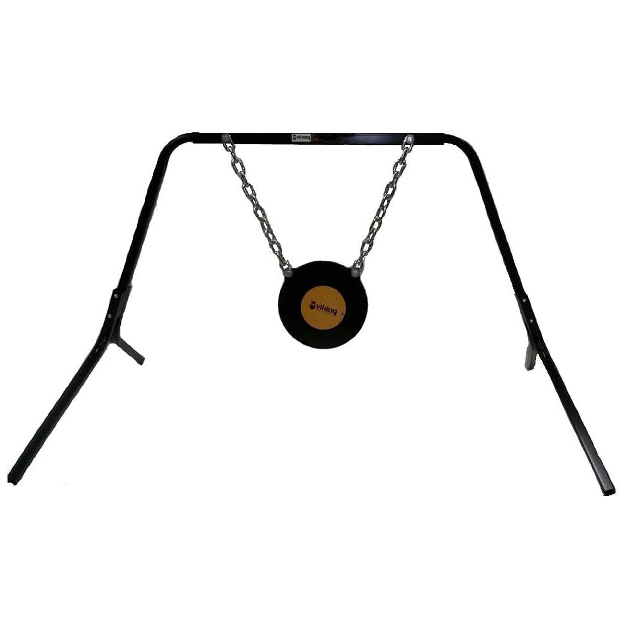 Complete Viking Solutions Gong Target System - Durable Easy to Set Up Shooting Gear - Proof Chain and Hardware Included, 8"