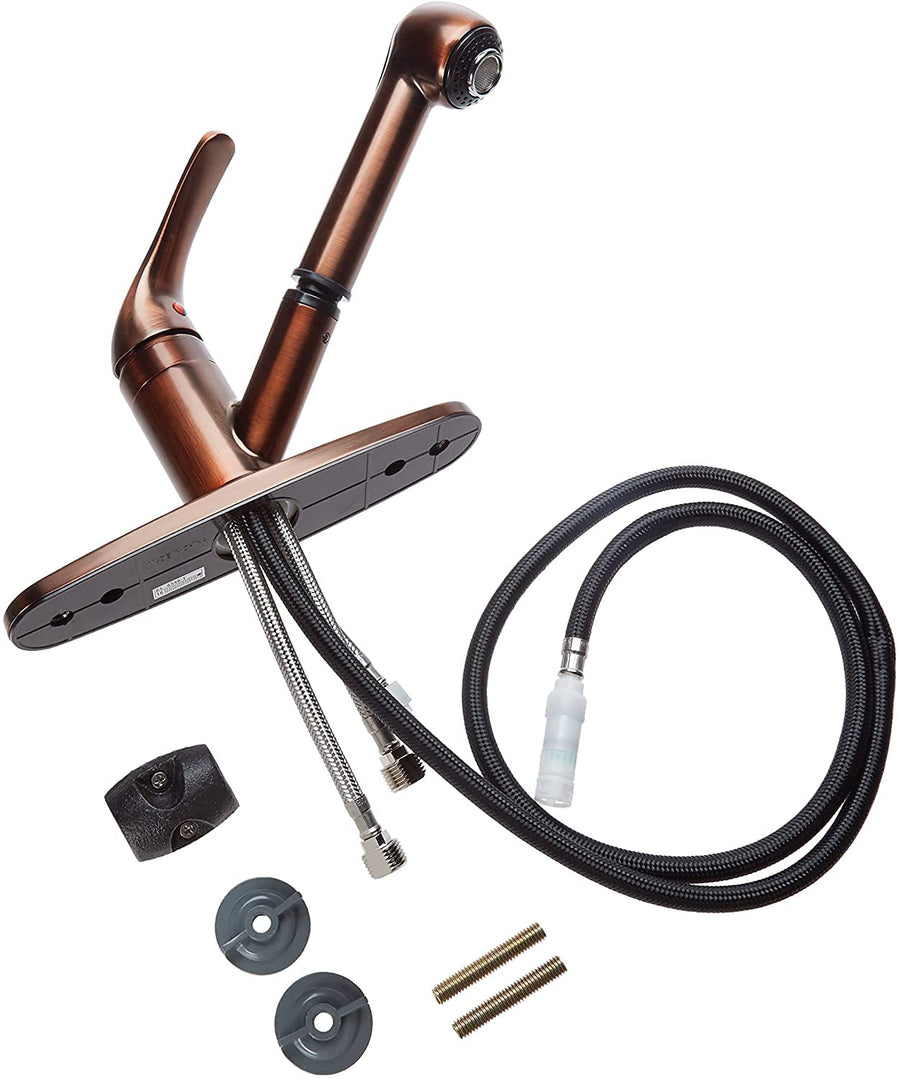 Single Handle Kitchen Faucet Empire Faucets SL1000ORB-A with Pull-Out Spray - Oil Rubbed Bronze