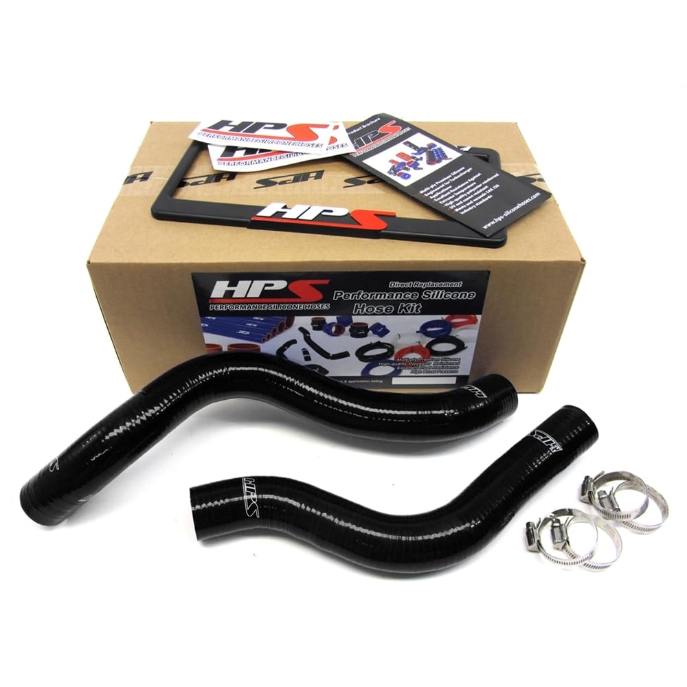 Black HPS 57-1038-BLK Silicone Radiator Coolant Hose Kit