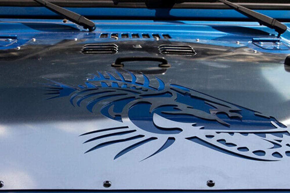 Fishbone FB31125 Offroad: Tj Raw Hood Louver (03-06)