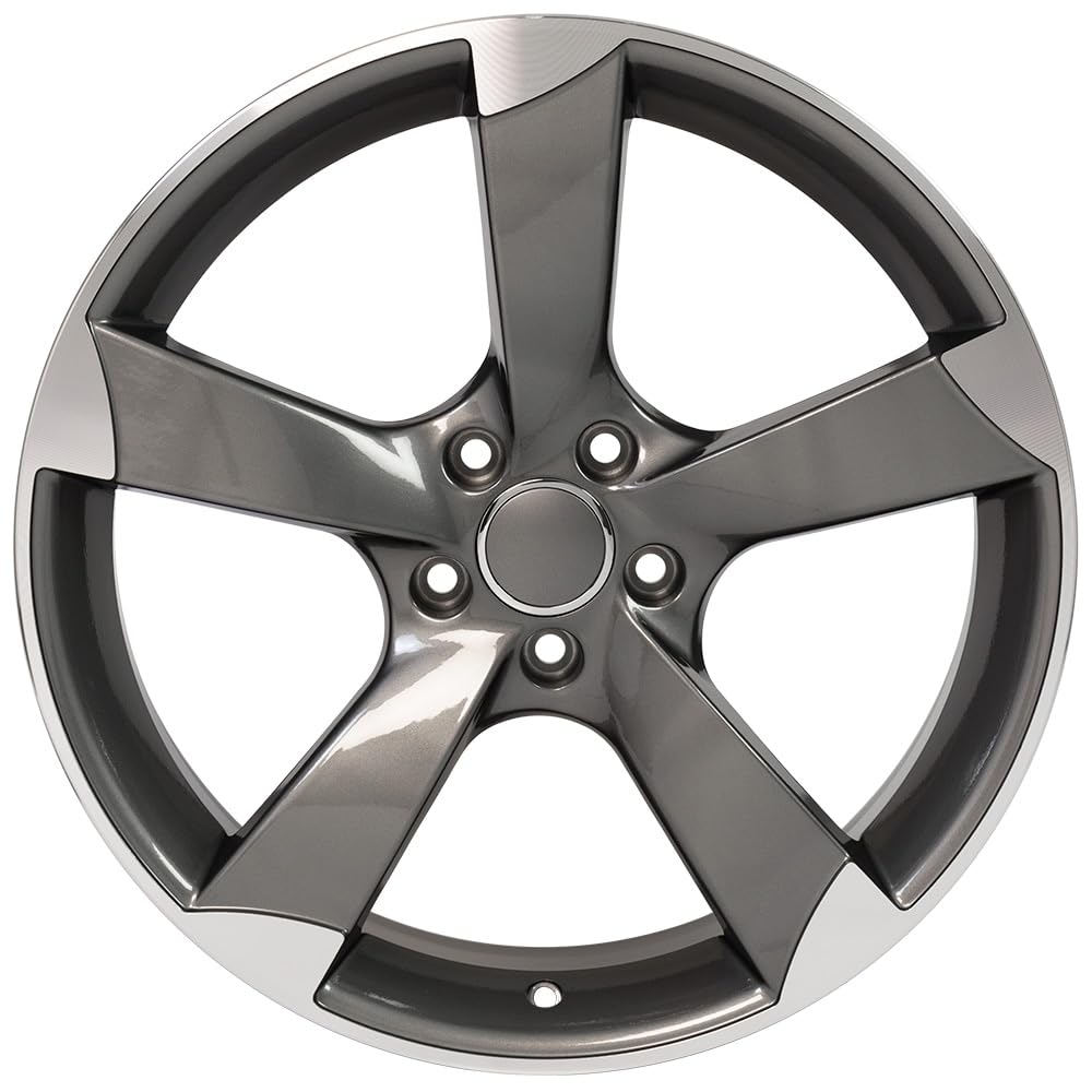 Gunmetal Machined Wheel OE Wheels LLC AU29-19085-5112-35MG Painted (19 x 8.5 inches /5 x 112 mm, 35 mm Offset)