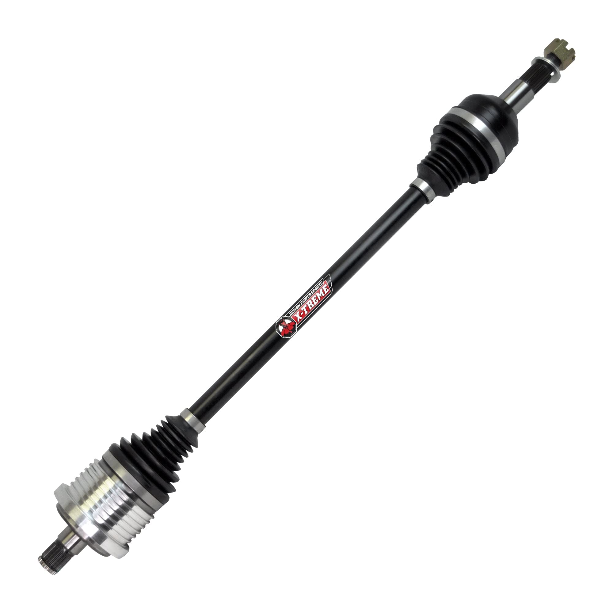 Demon Powersports Xtreme Heavy Duty Rear Left/Right Axle (2013-18) Can Am Maverick 1000/MAX, 4340 Chromoly Steel Re-Engineered Cage Design, Larger Components & Dual Heat Treated to Increase Strength