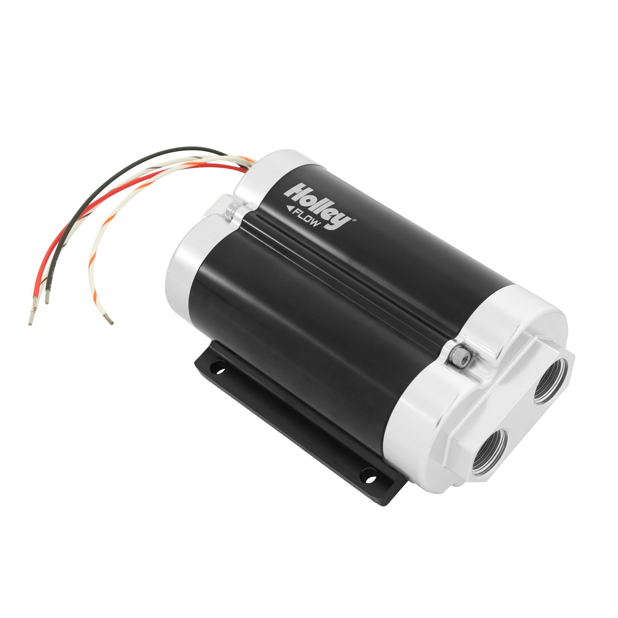 Dominator 12-1200-2 Holley 130 GPH In-Line Billet Fuel Pump (Dual Inlet)