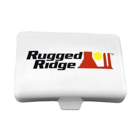 Rugged Ridge Light Cover, 5 Inch x 7 Inch, Rectangular, White, Off Road 15210.56