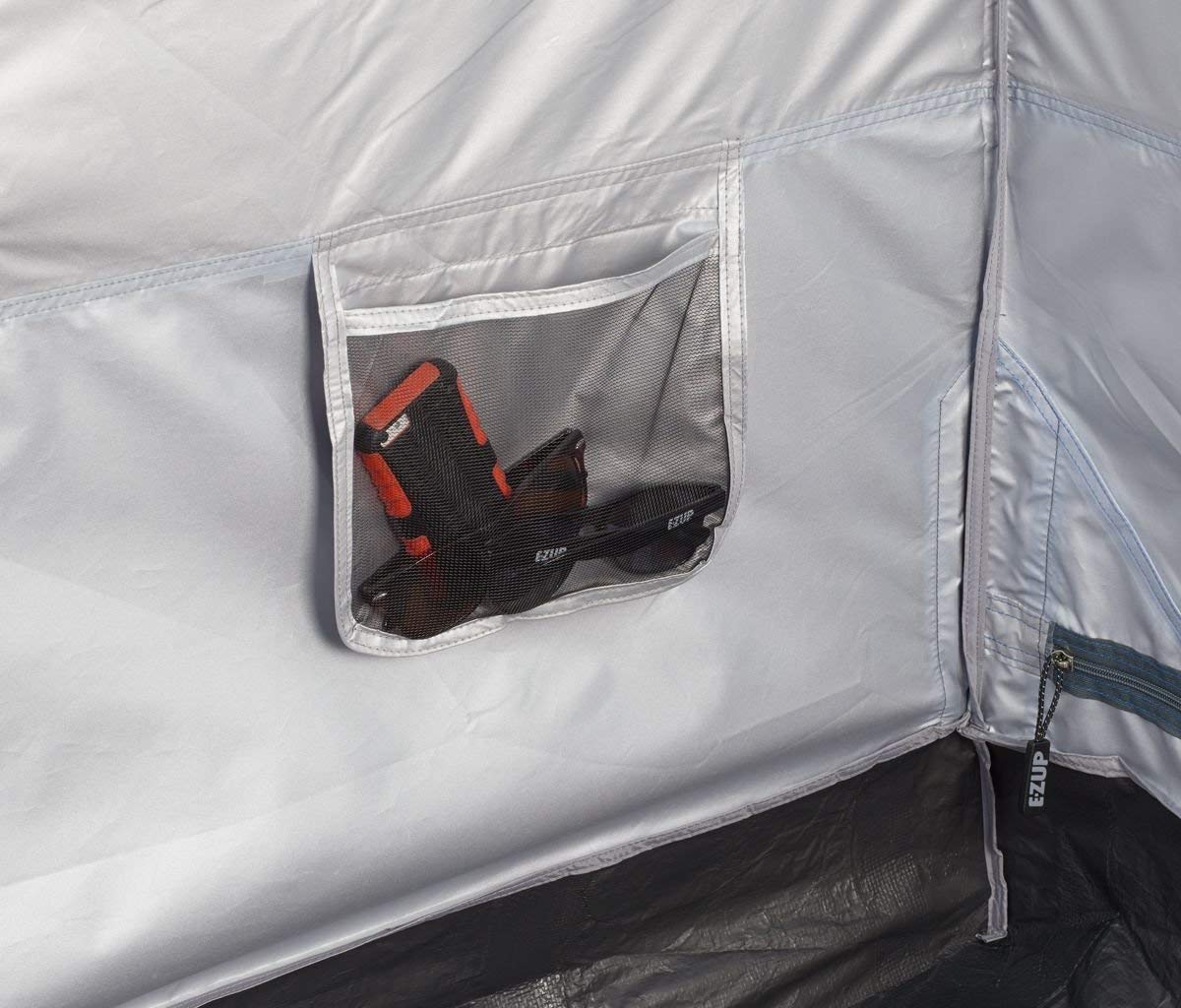 Camping Cube E-Z UP 6.4, Converts 10' Straight Leg Canopy into Camping Tent (Canopy/SHELTER NOT Included), Splash