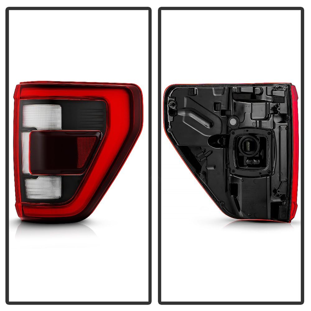 Ford F150 Spyder (POE) 21-23 w/Blind Spot w/Black Appearance Pkg LED Tail Light - OE Right