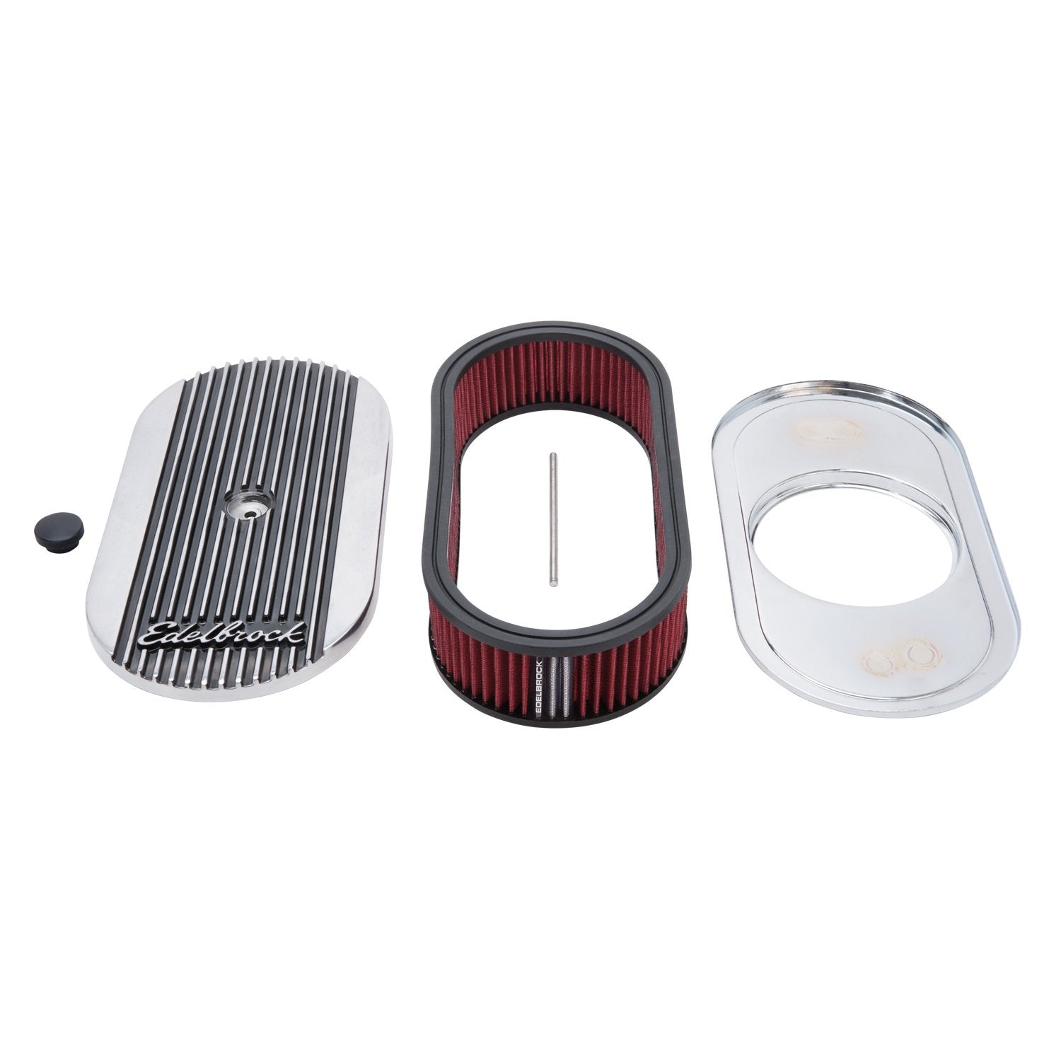 Edelbrock Elite Series 4273 Oval Air Cleaner for Single 4-Barrel Carburetor