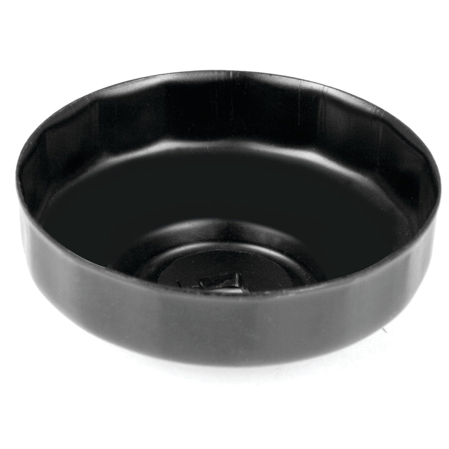 W54070 Performance Tool 90mm, 15 Flutes, Oil Filter Cap Wrench - Steel Construction for Strength, Fits Multiple Brands of Oil Filters, For Use with 3/8-Inch Drive Tool