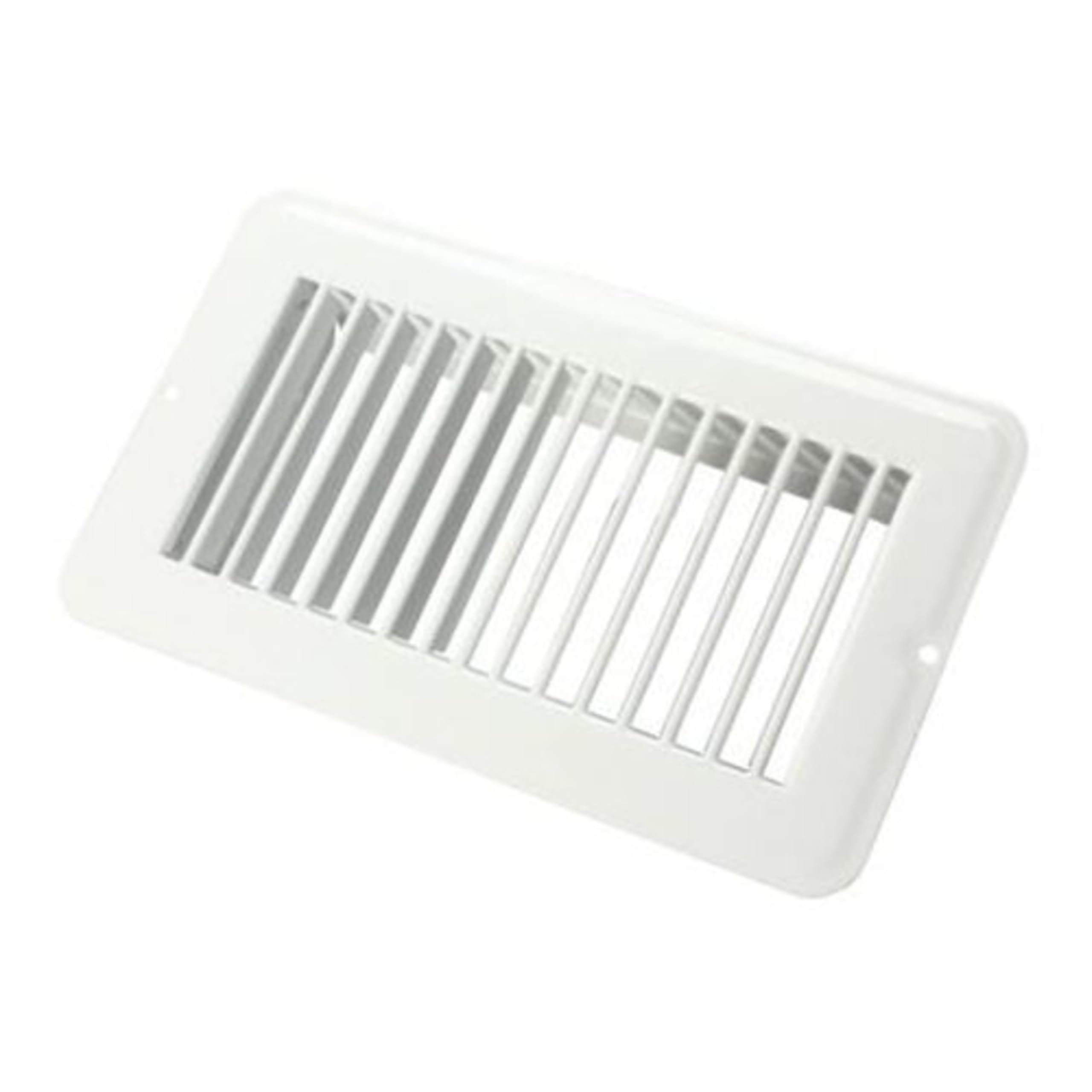 Undampered JR Products Floor Register - 4" x 8", White