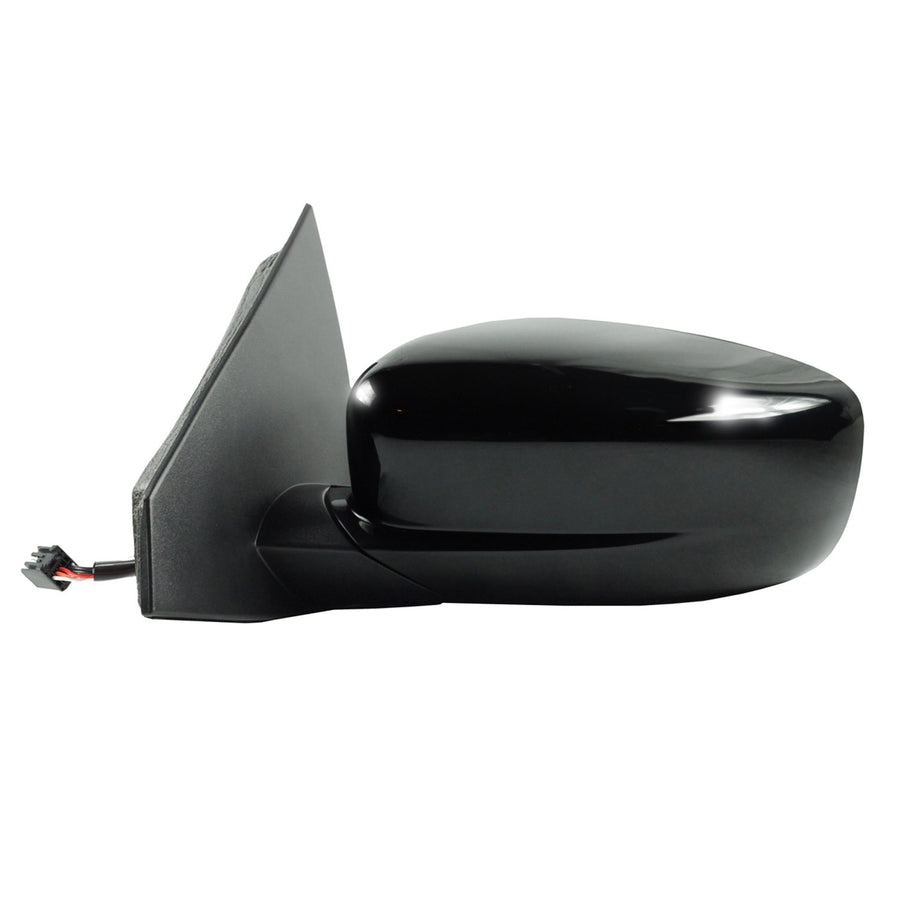 Driver Side Fit Mirror for Dodge Dart, Textured Black w/PTM Cover, Foldaway, Heated Power