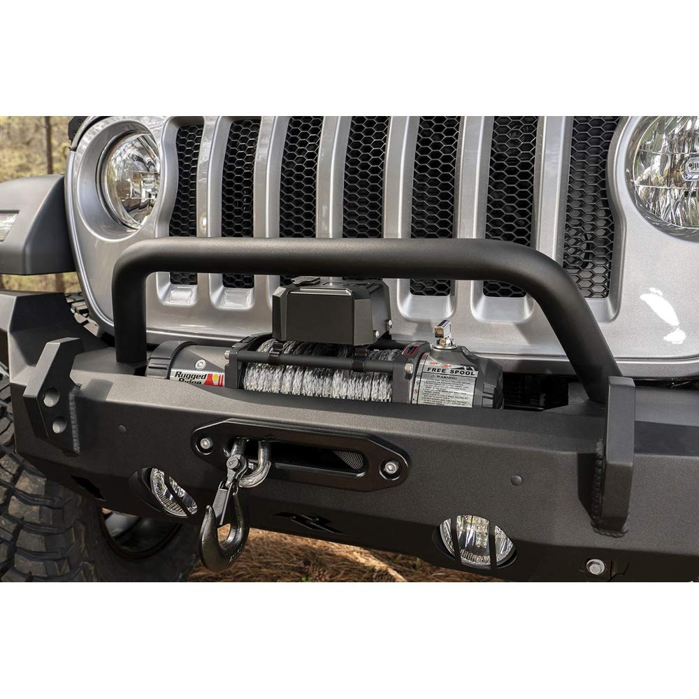 Rugged Ridge Overrider HD Bumper Hoop | Textured Black, Steel | 11540.62 | Fits HD Bumpers from RuggedRidge
