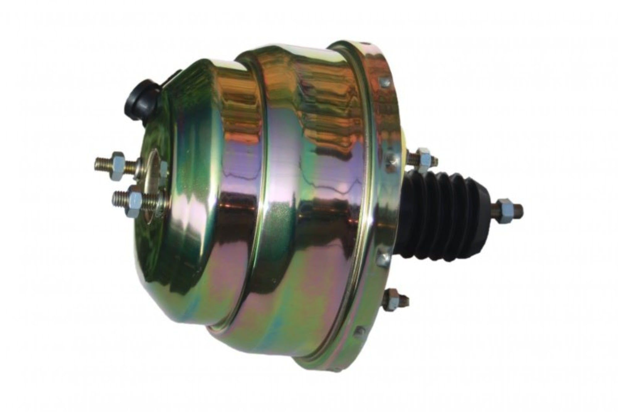 8 Inch LEED BRAKES Dual Power Booster, 1 Inch Bore Master, Side Mount Valve, Drum/Drum (Zinc)