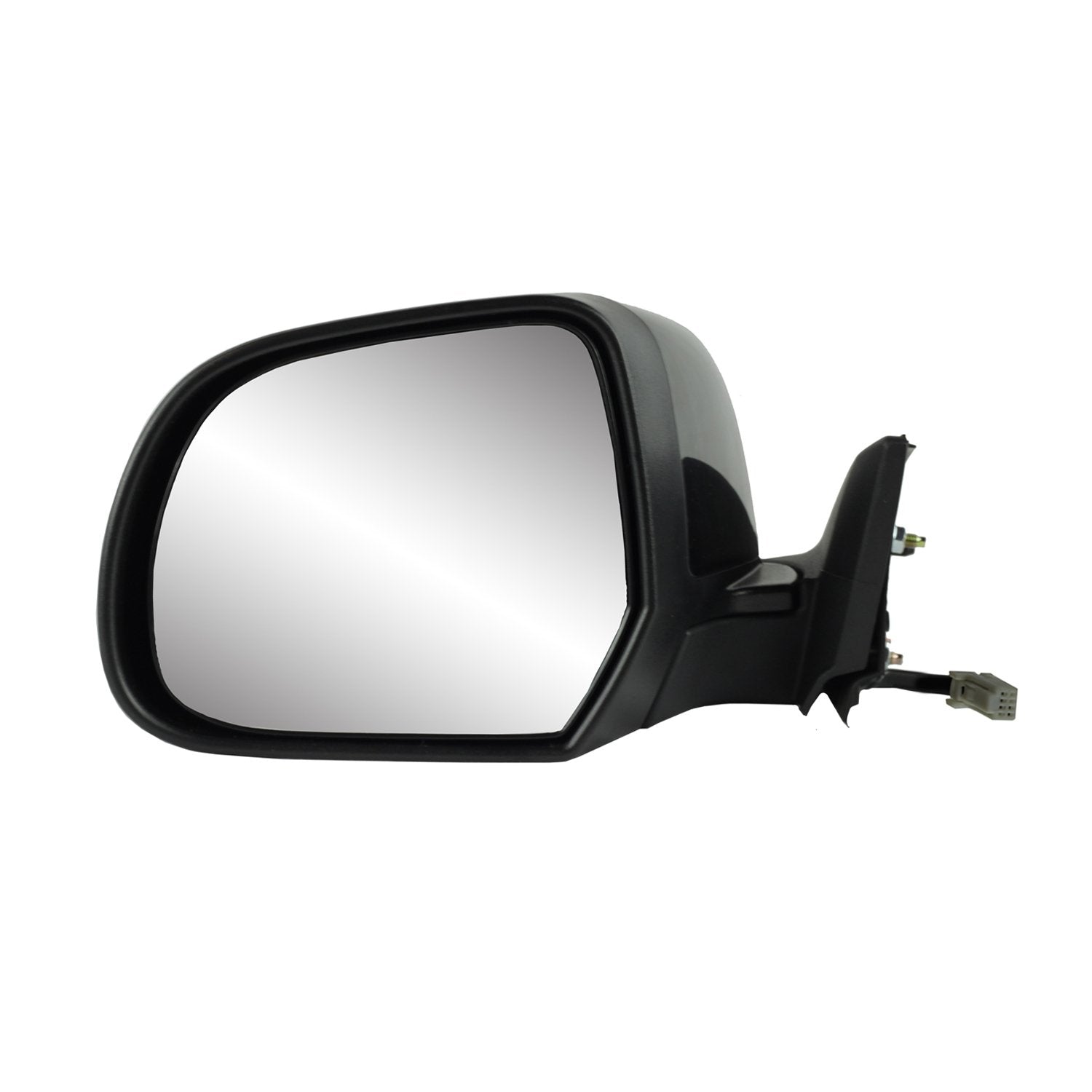 Mirror Driver Side for Nissan Leaf, Textured Black w/PTM Cover, Foldaway, Heated Power