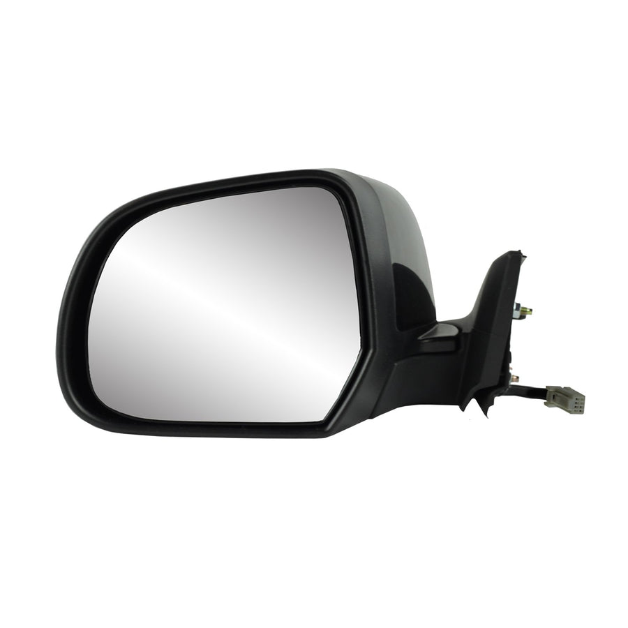Mirror Driver Side for Nissan Leaf, Textured Black w/PTM Cover, Foldaway, Heated Power