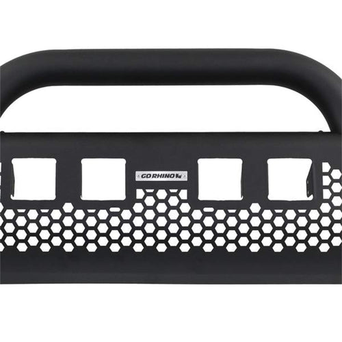 RC2 Bull Bar Go Rhino w/ Holes for Four 3x3 LED Cube Lights | Mild Steel, Textured Black | 55346T