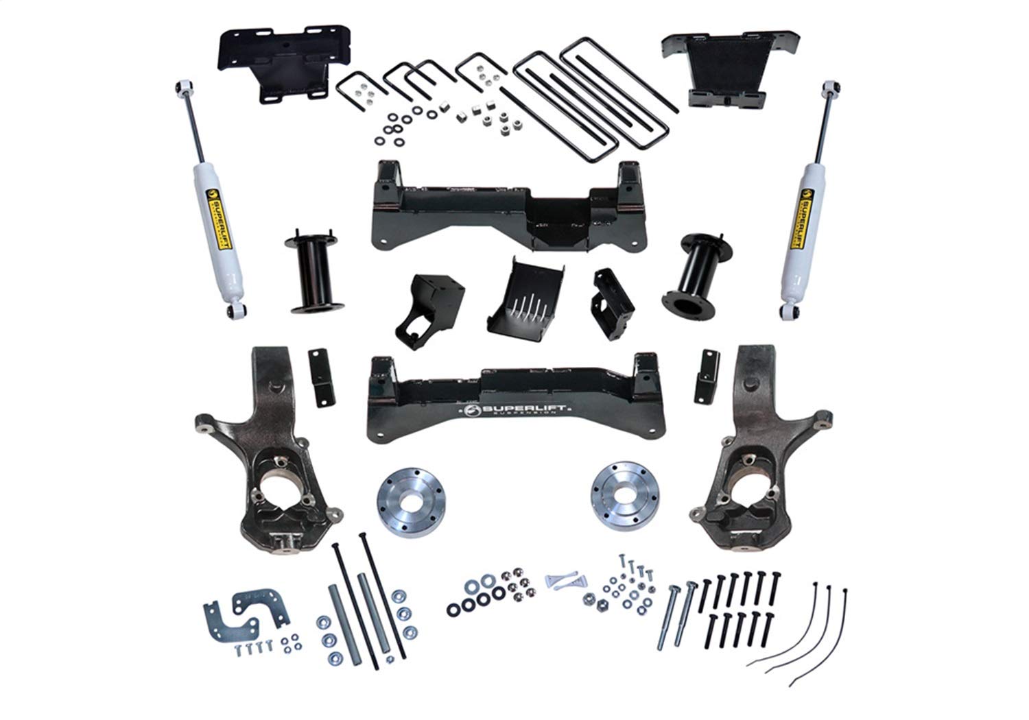 SUPERLIFT SUSPENSION RealTruck 8" Lift Kit for Chevy Silverado/GMC Sierra | Complete Lift Kit with Strut Spacers & Rear Shadow Shocks | K899 | Fits 2014-2019 Chevrolet Silverado/GMC Sierra 1500 Legacy
