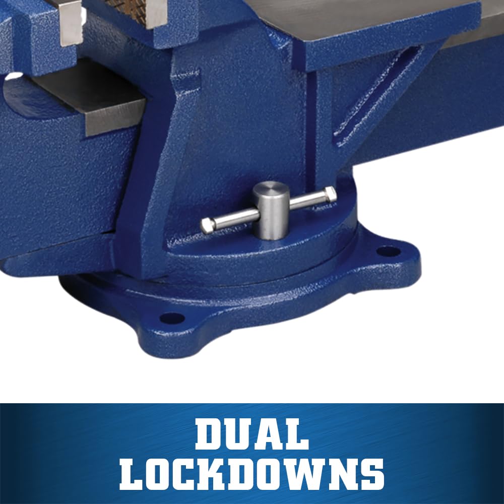 General Purpose Wilton Bench Vise, 6" Jaw Width, 5" Max Jaw Opening, 3" Throat (11106)