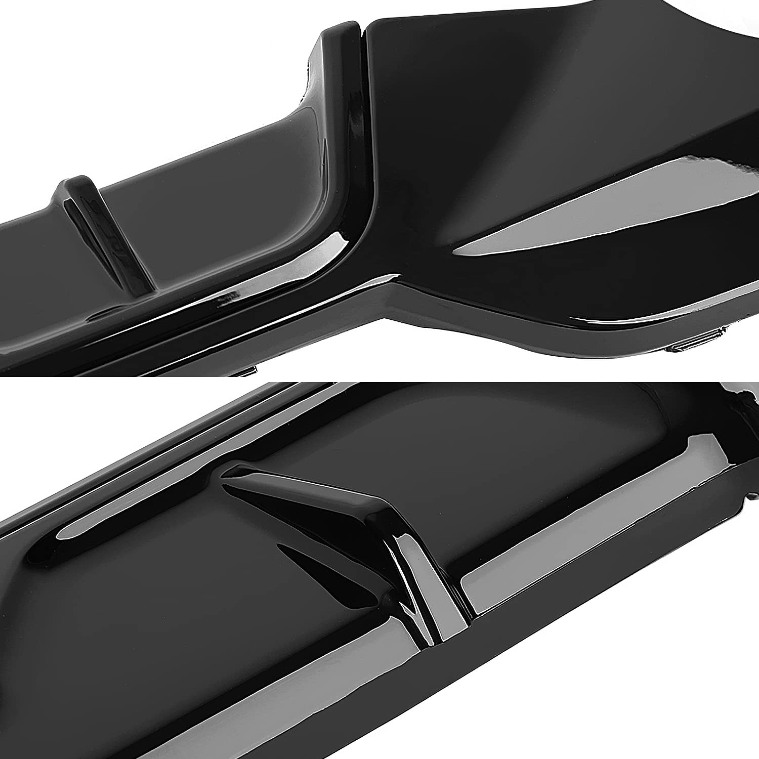Rear Single Exhaust Diffuser Spoiler Lip Spec-D Tuning Compatible with BMW G20 3 Series M Sport 2019-2020