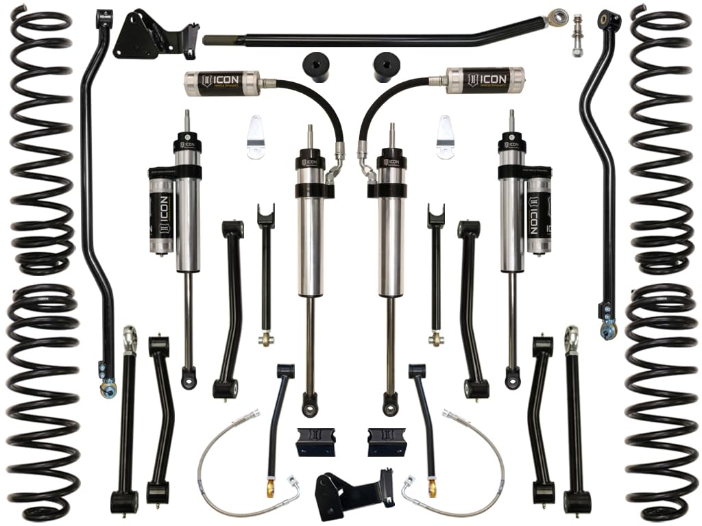 4.5" Lift, ICON Stage 3 Suspension System, Compatible with 2007-18 JK Wrangler, K24003