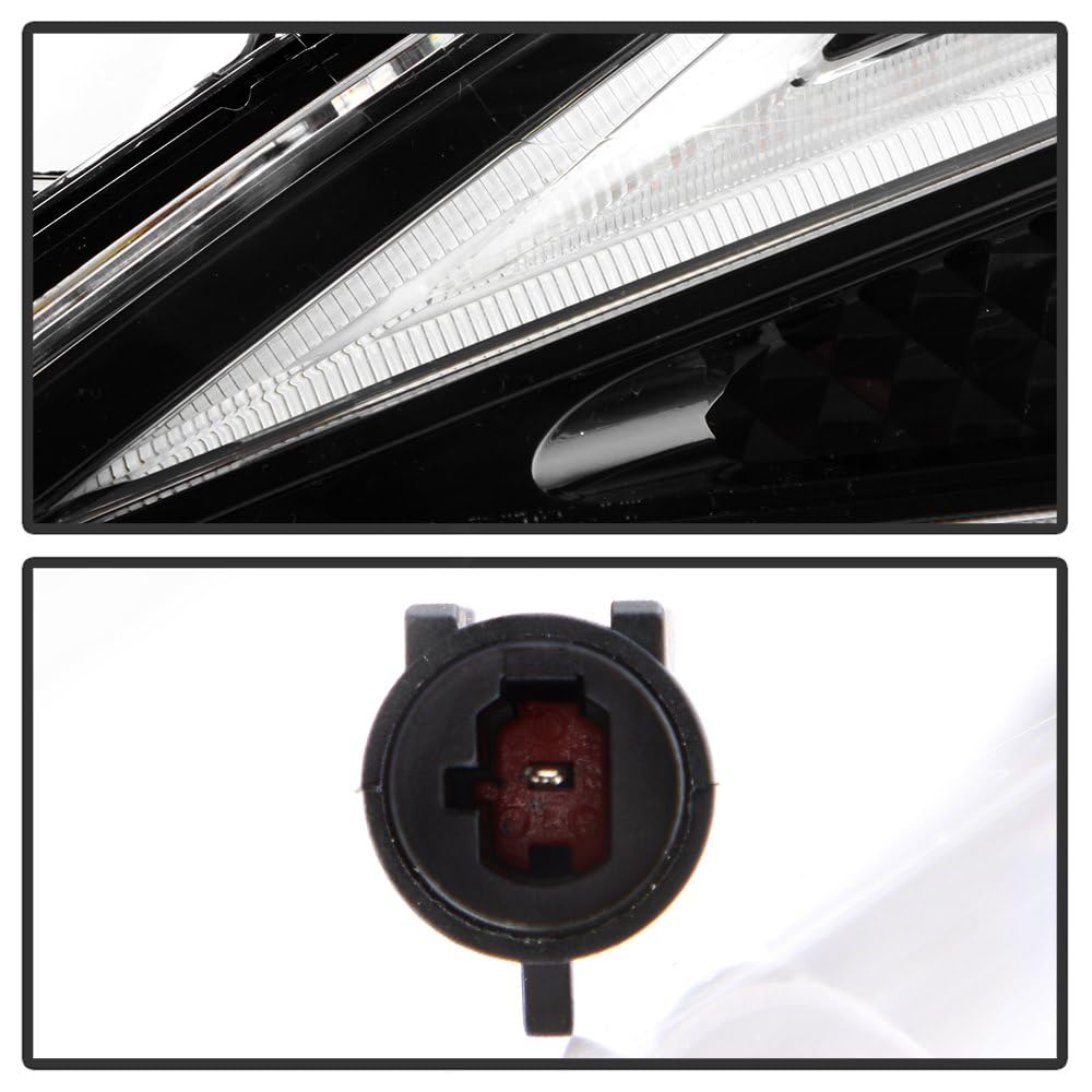 Lexus is 250 350 (Fit Halogen) Spyder (xTune) Full LED DRL Projector Headlights - Black