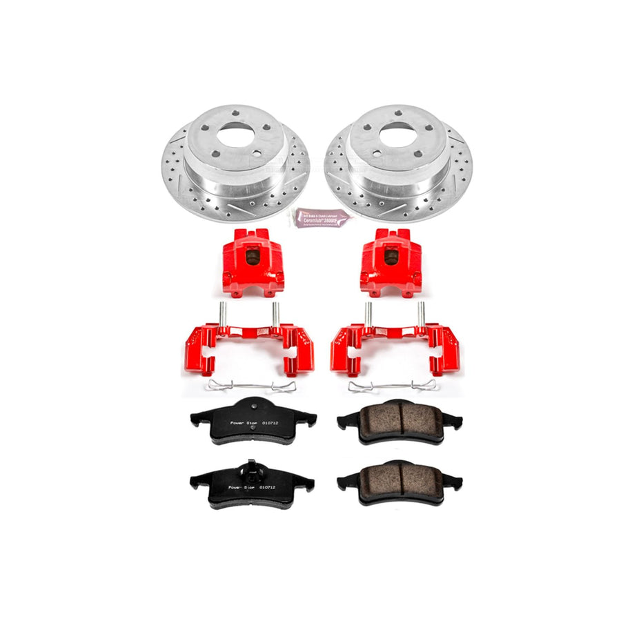 Power Stop 1-Click Performance Brake Kit with Caliper For Jeep Grand Cherokee KC2151 1999-2004 [Model Specific]