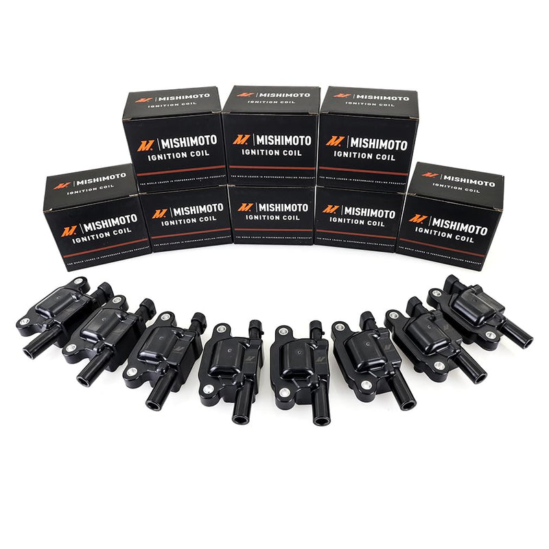 Mishimoto Coil Ignition, Compatible with Gen V LS2/LS3/LS4/LS7/LS9 Engines 2007+, Set of 8
