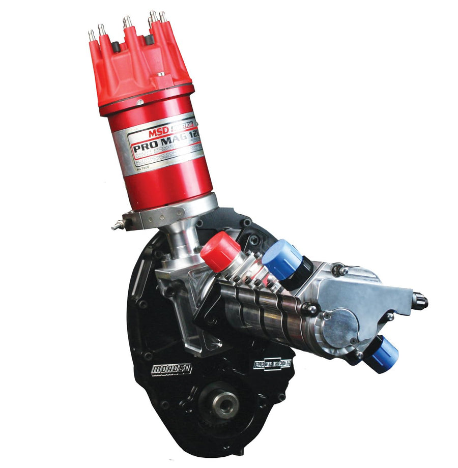 Moroso Sprint Car 60206 Front Drive Magneto Kit, Fits Small Block Chevy w/Raised Cam Block