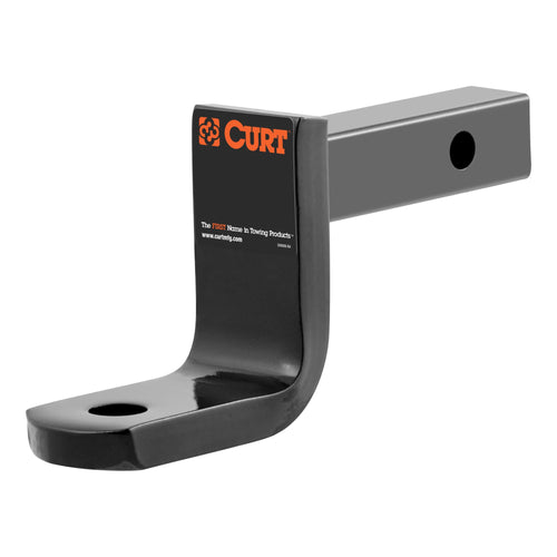 CURT Class 2 Trailer Hitch Ball Mount 45017, Fits 1-1/4-Inch Receiver, 3,500 lbs, 3/4-Inch Hole, 3-1/4-Inch Drop, 2-5/8-Inch Rise
