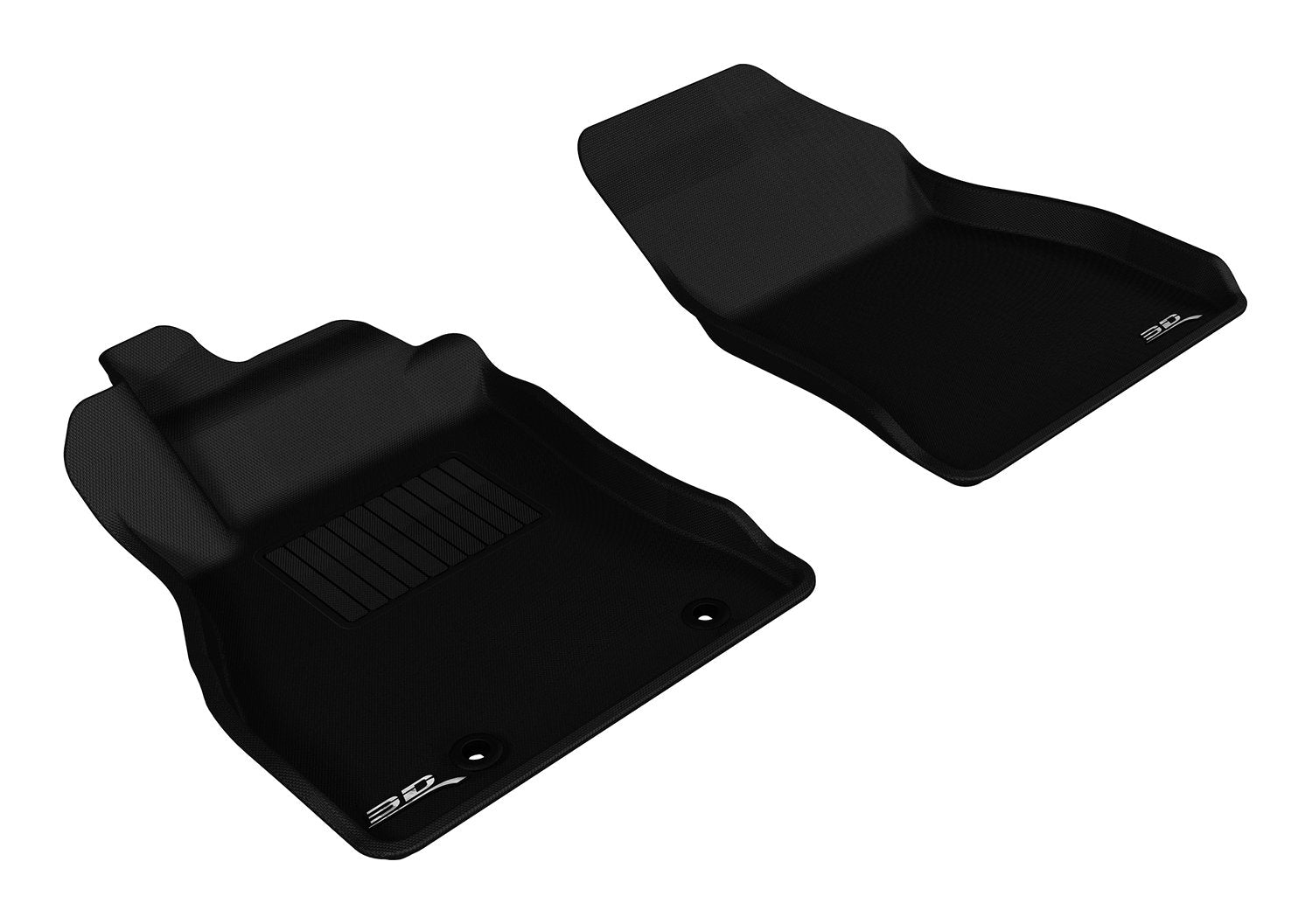 3D MAXpider Custom Fit Front Row All-Weather Floor Mat for Select Nissan Juke Models - Kagu Rubber (Black)