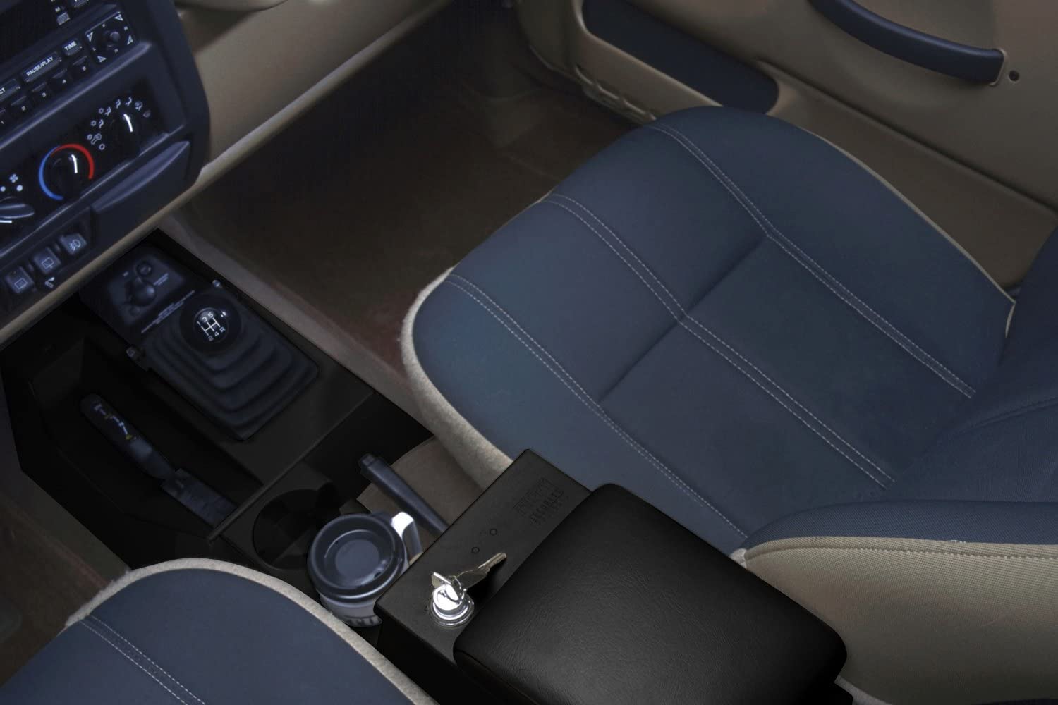 Center Console Tuffy Security Products | Series II Full-Speaker for Jeep Wrangler TJ | 1997-2006