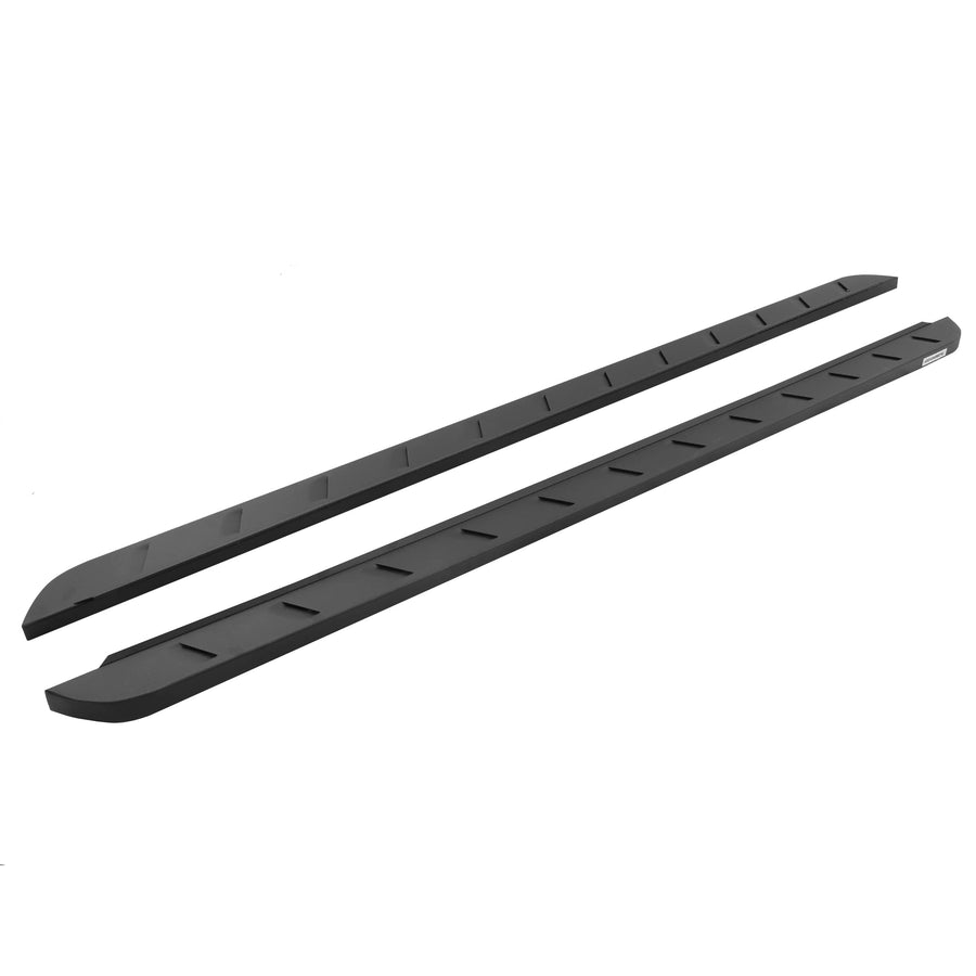 RB10 Slim Running Boards Go Rhino | 80", Galvanized Steel, Textured Black | 630080SPC