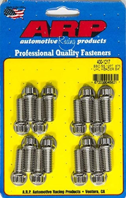 Header Bolt Kit ARP 400-1217 (12pt.3/8 x .875 UHL (16))