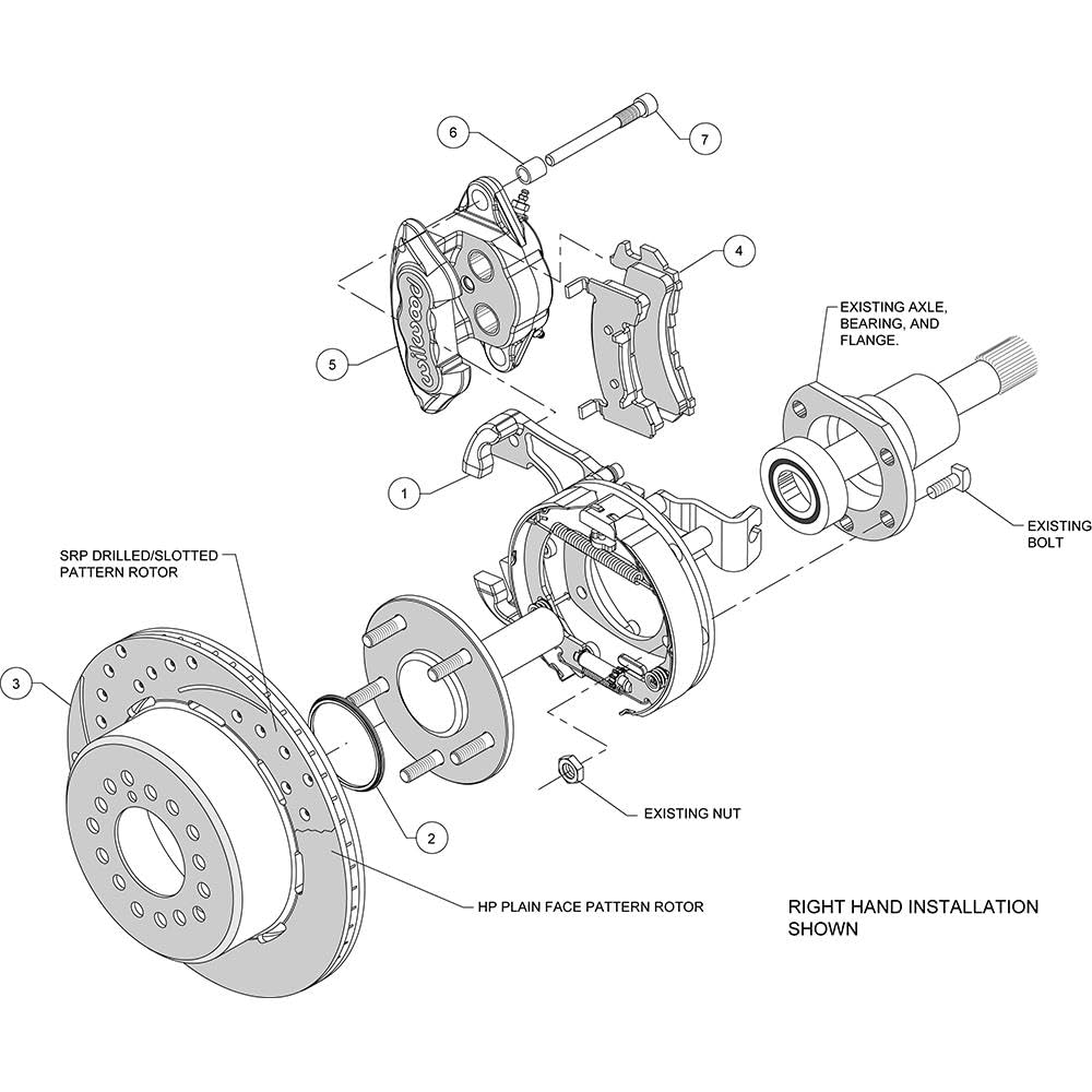 Park Brake Kit D154 P/S