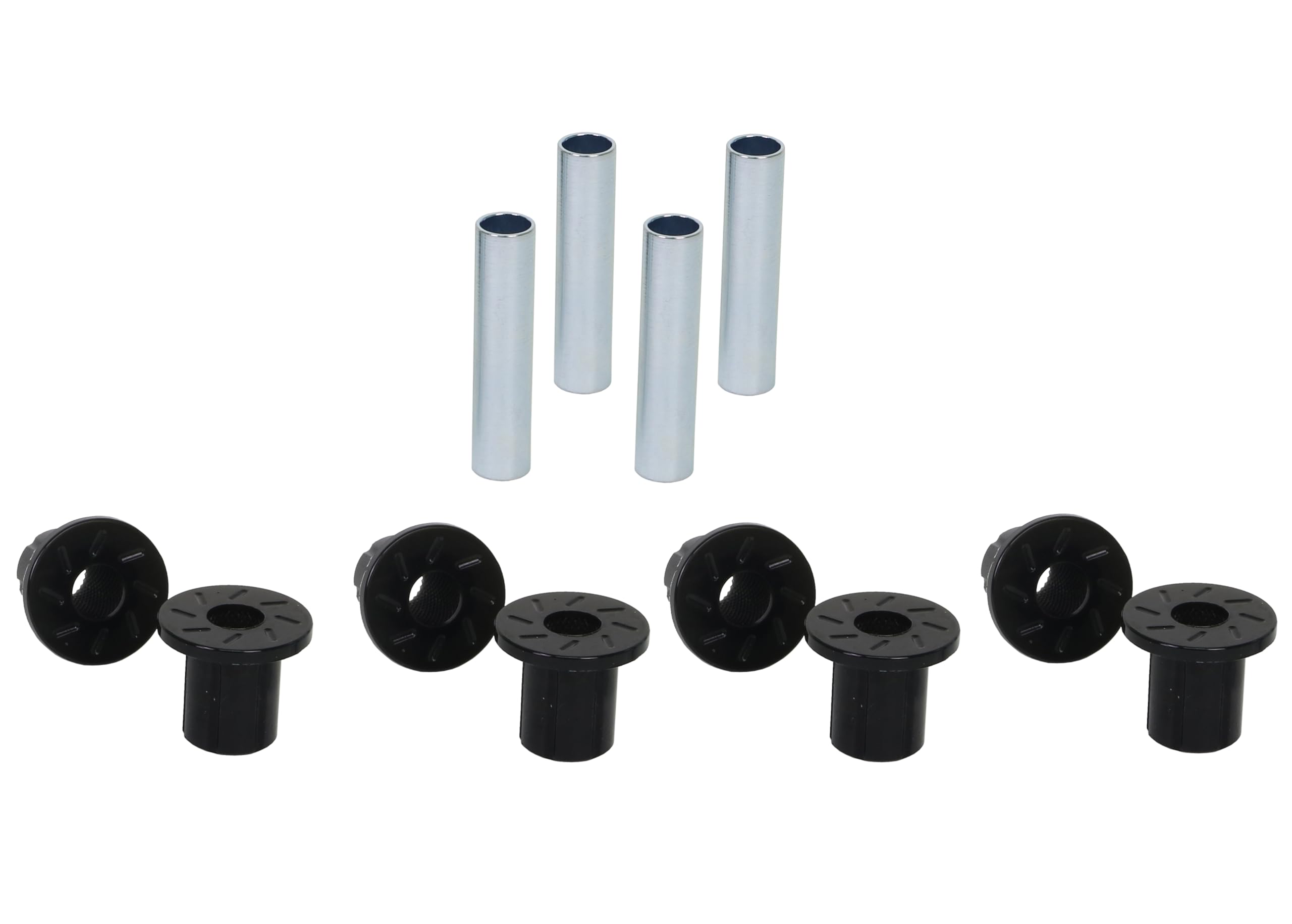 Whiteline W73817 Leaf Spring Bushing Set Front, Rear Compatible with 69-93 D200 Pickup, D300 Pickup, D300, D100 Pickup, D100, D200, Ramcharger