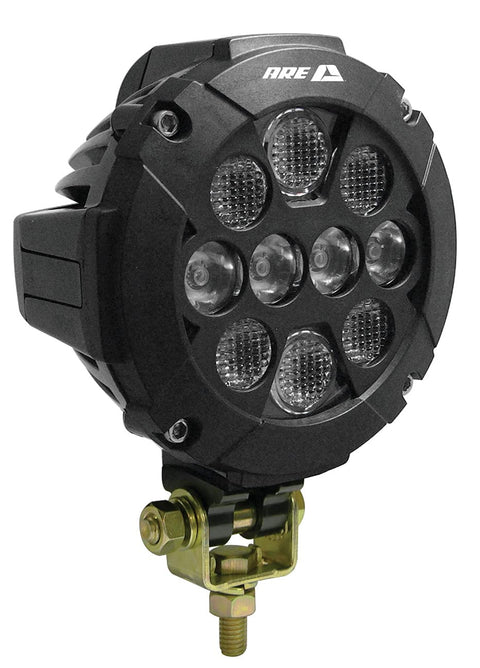 A.R.E. Lighting System Rival | 23705-81867/HO/B | 4.6" LED Round Multi Mount Off Road Attachment Bracket, 2500 Lumens (does not come with wiring harness/switches),Black Housing/White Light