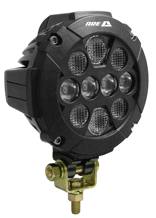 A.R.E. Lighting System Rival | 23705-81867/HO/B | 4.6" LED Round Multi Mount Off Road Attachment Bracket, 2500 Lumens (does not come with wiring harness/switches),Black Housing/White Light