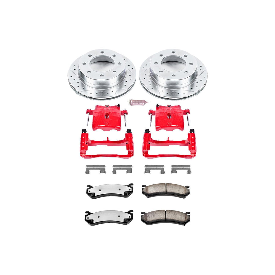 Power Stop Z26 KC497-26 Front Street Warrior Brake Kit For BMW 323Ci 2000, BMW 323i 1999-2000 [Model Specific]