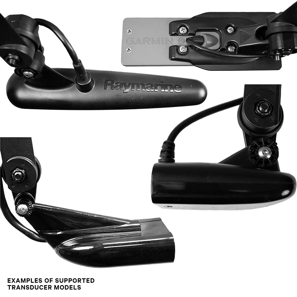 Switchblade YakAttack Transducer Mount | Track Mount Fish Finder Arm for Kayaks | 25.75" Adjustable Deployment Arm | Low Profile & Hydrodynamic | Built for Saltwater Use | Made in USA