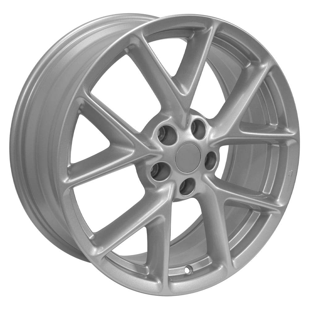 19 Inch OE Wheels NS20 Rim Fits Maxima Style 5x114.3 19x8 Gloss Silver - Hollander 62512 (1)