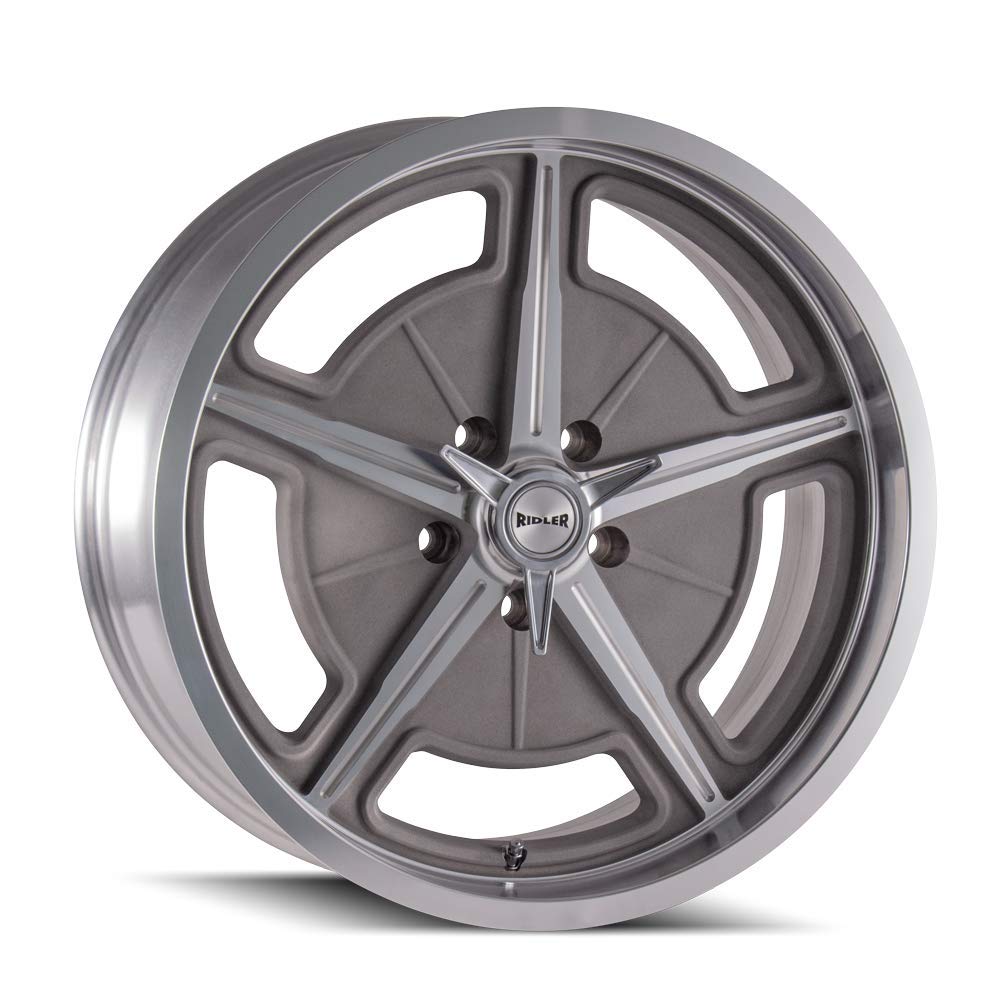 20x8.5 605, Bolt Pattern: 5x5/, Offset: 0, MACHINED SPOKES & LIP, set of 1