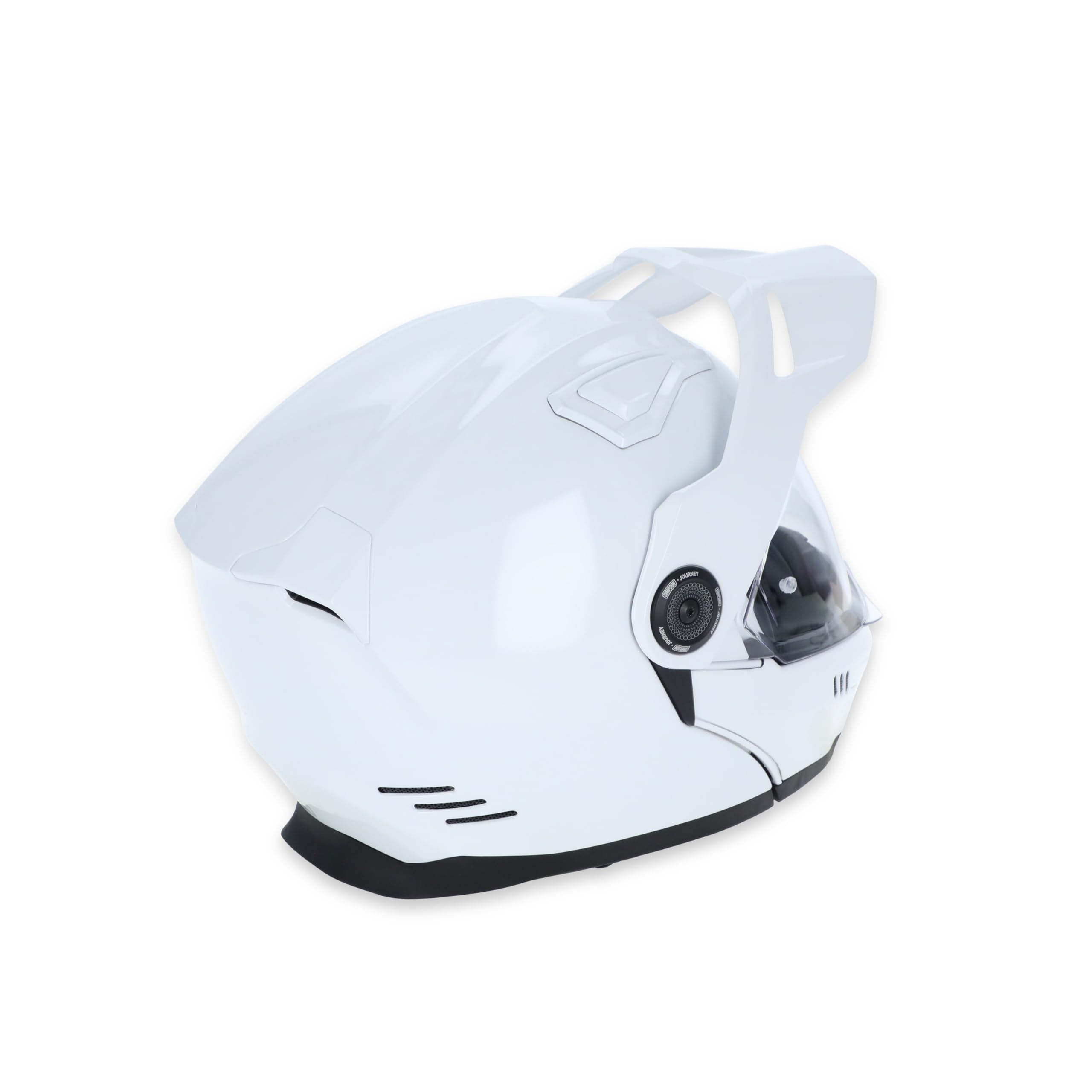 Simpson Motorcycle Helmet Journey Bandit - White - XL | Off Road Dirt Bike UTV Motocross ATV | Modular Full-Face Flip Up | Clear Pinlock Anti-Fog Visor Shield | DOT ECE Certified (JB1XL)