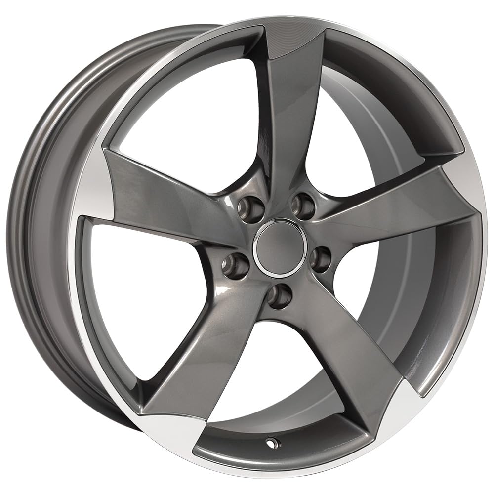Gunmetal Machined Wheel OE Wheels LLC AU29-19085-5112-35MG Painted (19 x 8.5 inches /5 x 112 mm, 35 mm Offset)